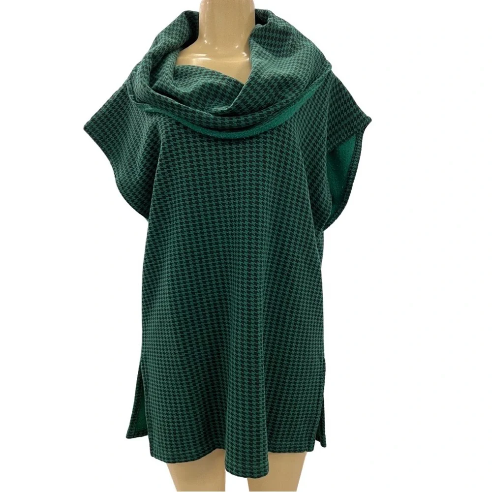 NWT $184 Bryn Walker Houndstooth Inlet Cowl Neck Tunic Multiple Sizes - Picture 3 of 10